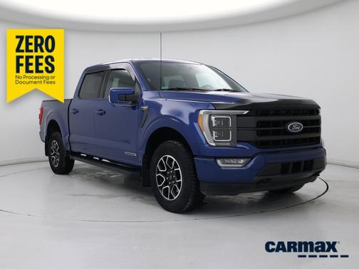 Blue 2022 Ford F-150 Lariat