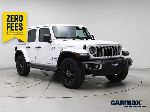 White 2025 Jeep Wrangler 4xe Sahara