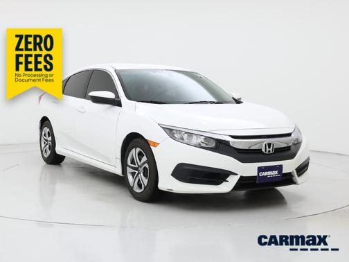 White 2018 Honda Civic LX
