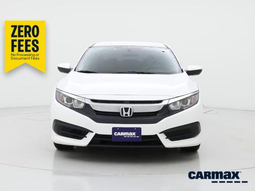 White 2018 Honda Civic LX