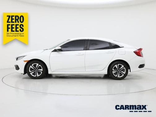 White 2018 Honda Civic LX