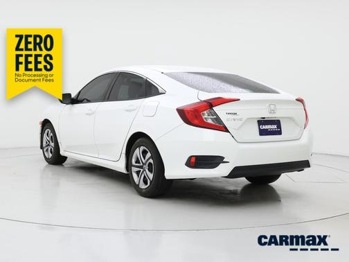 White 2018 Honda Civic LX