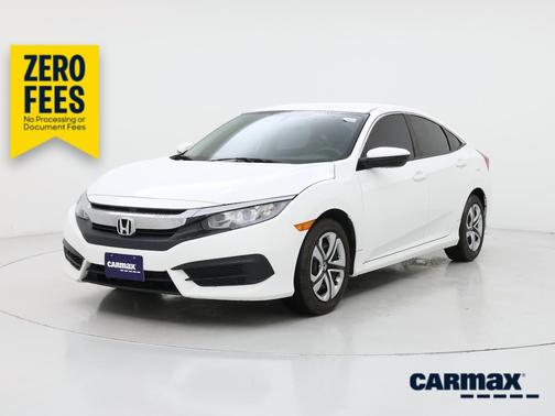 White 2018 Honda Civic LX