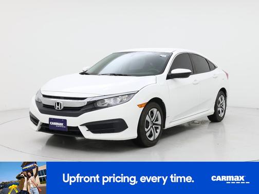 White 2018 Honda Civic LX