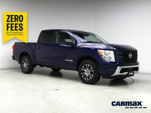 Blue 2022 Nissan Titan SV