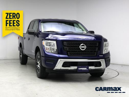 Blue 2022 Nissan Titan SV