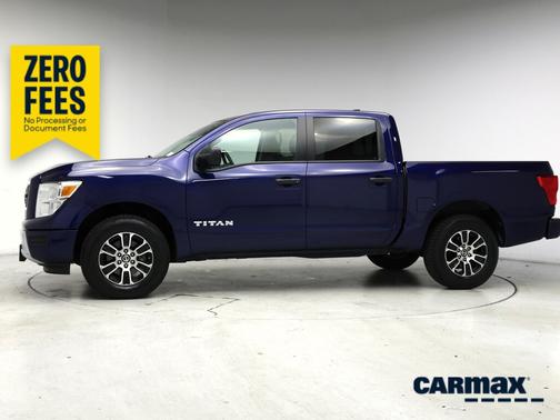 Blue 2022 Nissan Titan SV