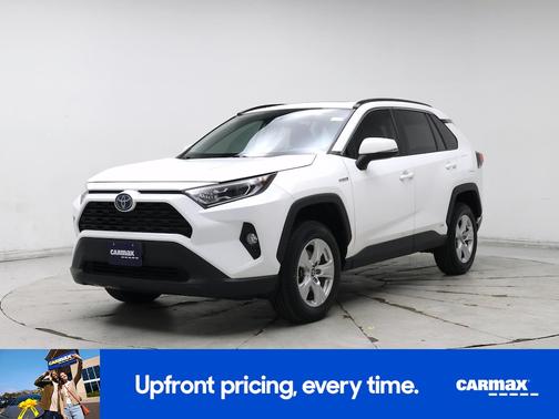 White 2021 Toyota RAV4 Hybrid XLE