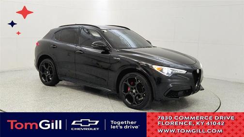 Vulcano Black Metallic 2022 Alfa Romeo Stelvio Veloce