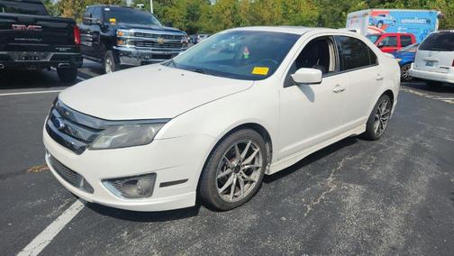 White Platinum Tri-Coat Metallic 2012 Ford Fusion Sport