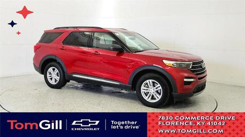 Rapid Red Metallic Tinted Clearcoat 2023 Ford Explorer XLT