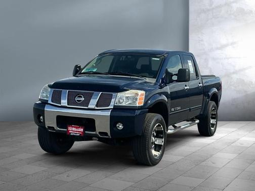 Blue 2007 Nissan Titan SE Crew Cab
