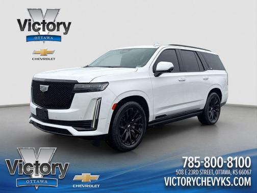 Crystal White Tricoat 2022 Cadillac Escalade Sport Platinum