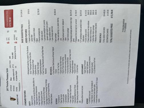 2017 Porsche Panamera Turbo