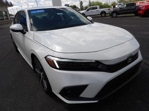 Platinum White Pearl 2024 Honda Civic Touring