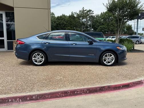Blue 2018 Ford Fusion Hybrid S