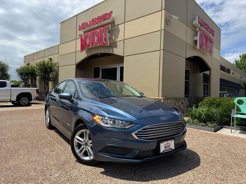 Blue 2018 Ford Fusion Hybrid S