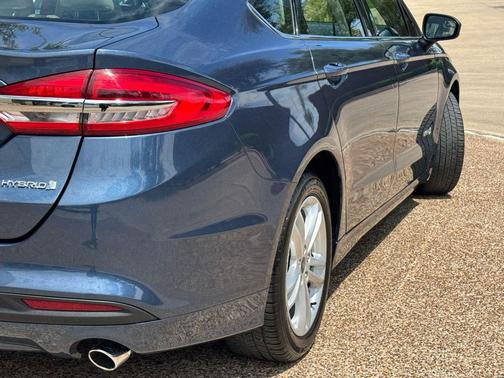 Blue 2018 Ford Fusion Hybrid S