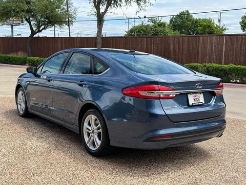 Blue 2018 Ford Fusion Hybrid S
