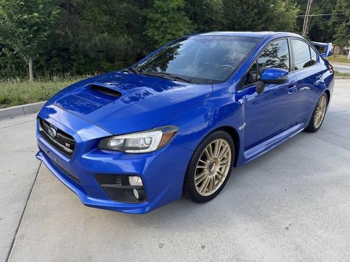 Blue 2015 Subaru WRX STI Limited