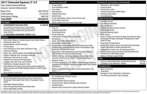 2017 Chevrolet Equinox 1LT