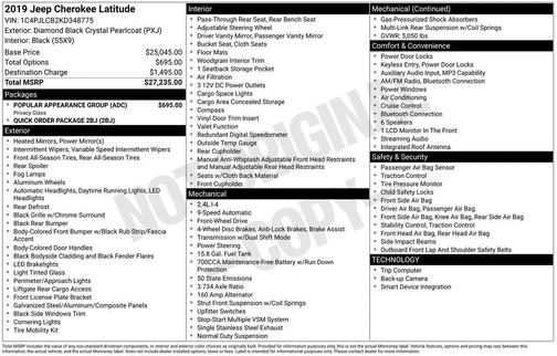 2019 Jeep Cherokee Latitude