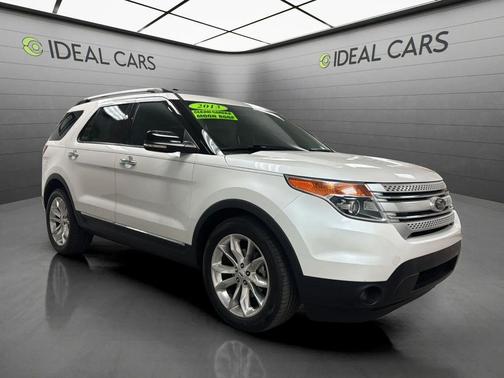 White Platinum Metallic Tri-Coat 2013 Ford Explorer XLT