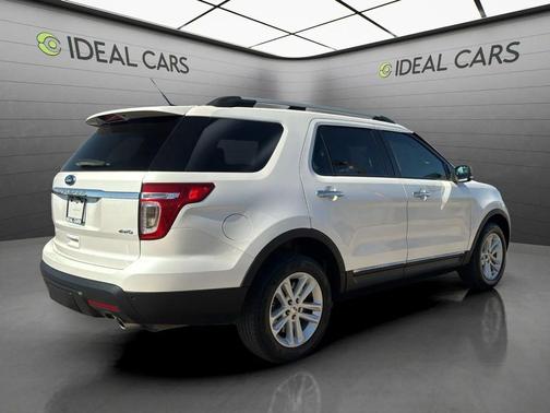 White Platinum Metallic Tri-Coat 2014 Ford Explorer XLT