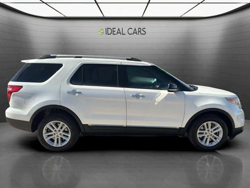 White Platinum Metallic Tri-Coat 2014 Ford Explorer XLT