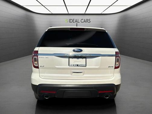 White Platinum Metallic Tri-Coat 2014 Ford Explorer XLT