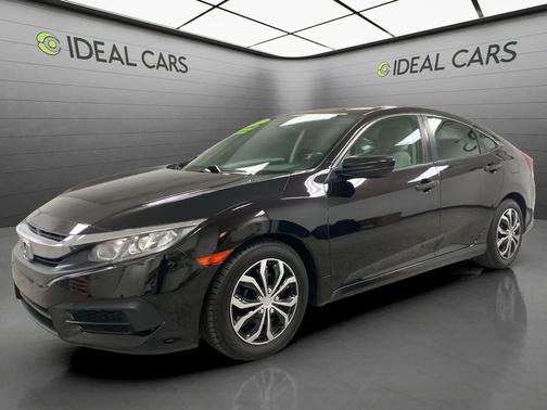 Crystal Black Pearl 2017 Honda Civic LX