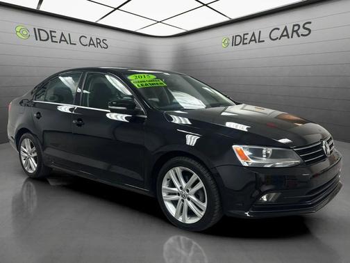 Black 2015 Volkswagen Jetta 1.8T SEL