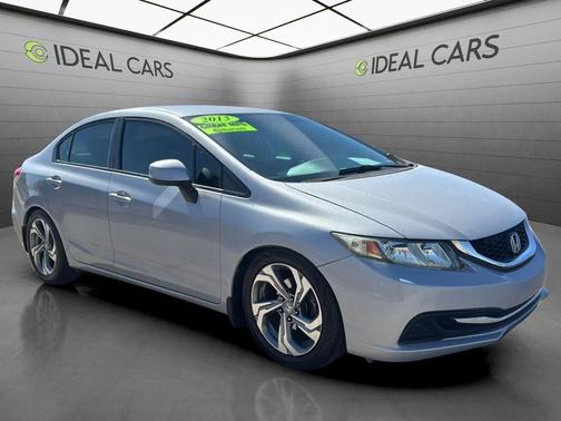 Alabaster Silver Metallic 2013 Honda Civic LX