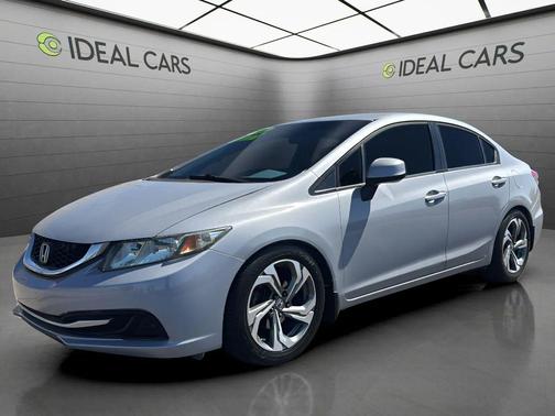 Alabaster Silver Metallic 2013 Honda Civic LX