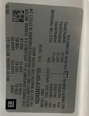 2015 Chevrolet Colorado WT