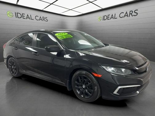 Crystal Black Pearl 2019 Honda Civic LX