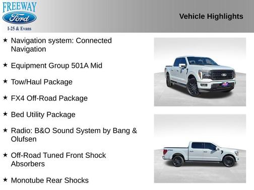 SPACE WHITE METALLIC 2025 Ford F-150 Lariat
