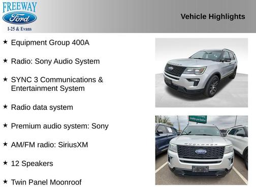 INGOT SILVER METALLIC 2019 Ford Explorer Sport