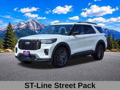 STAR WHITE MET TRI-COAT 2025 Ford Explorer ST-Line