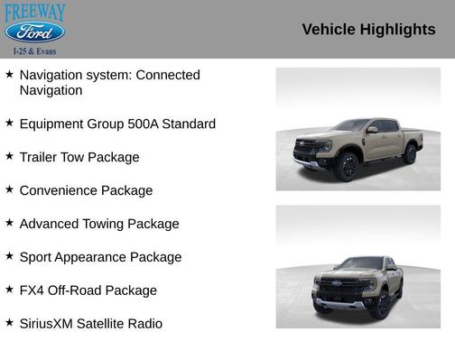 DESERT SAND 2025 Ford Ranger LARIAT