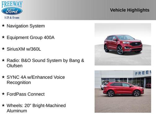 RAPID RED TINTED CC 2023 Ford Edge ST