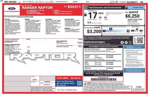HOT PEPPER RED MET TINT CC 2024 Ford Ranger RAPTOR