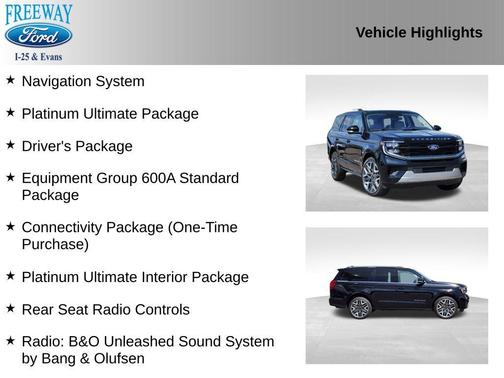 AGATE BLACK METALLIC 2025 Ford Expedition Platinum