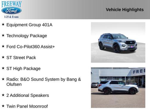 ICONIC SILVER METALLIC 2023 Ford Explorer ST