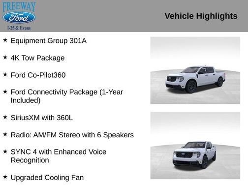 SPACE WHITE METALLIC 2026 Ford Maverick XLT