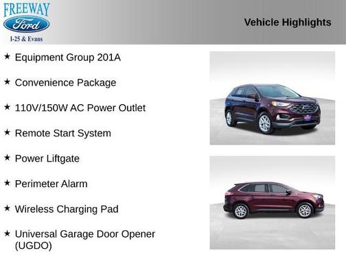 BURGUNDY VELVET MET TINT CC 2021 Ford Edge SEL