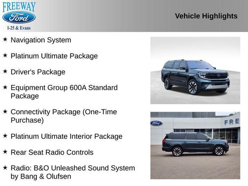 STONE BLUE METALLIC 2025 Ford Expedition Max Platinum