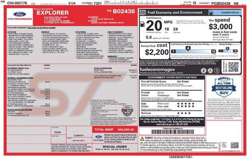 STONE BLUE METALLIC 2023 Ford Explorer ST