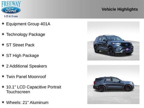 STONE BLUE METALLIC 2023 Ford Explorer ST