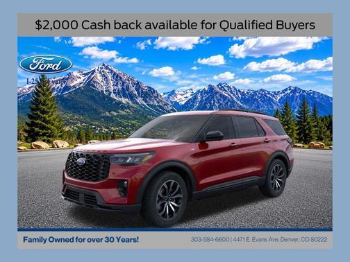 RAPID RED MET TINTED CC 2026 Ford Explorer ST-Line